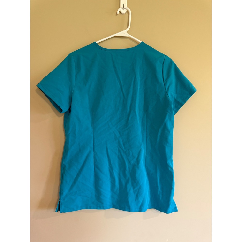 FIGS Casma Scrub Top Womens XS Teal Blue V-Neck Technical Collection FIONx - Picture 3 of 3